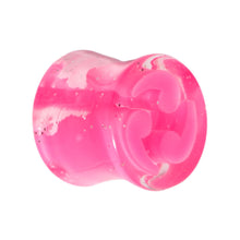 Load image into Gallery viewer, 00G Pink Quotation Symbol Saddle Plug
