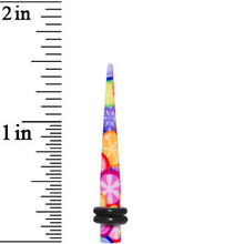 Load image into Gallery viewer, 6G Groovy Retro Flower Acrylic Taper

