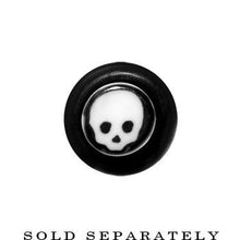 Load image into Gallery viewer, 4G Black White Skulls Acrylic Taper
