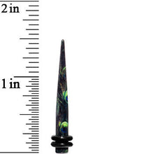 Load image into Gallery viewer, 6G Peacock Feathers Acrylic Taper
