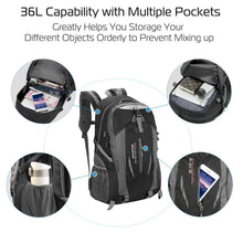 Load image into Gallery viewer, 36L Outdoor Backpack Waterproof Travel Knapsack
