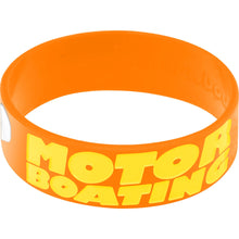 Load image into Gallery viewer, Orange Yellow I Love Motor Boating Breast Cancer Bracelet
