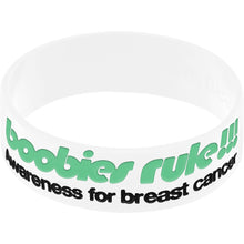 Load image into Gallery viewer, Black White I Love Motor Boating Breast Cancer Bracelet
