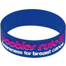 Load image into Gallery viewer, Purple White I Love Motor Boating Breast Cancer Bracelet
