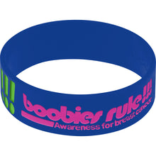 Load image into Gallery viewer, Blue Green Boobies Rock Awareness for Breast Cancer Bracelet
