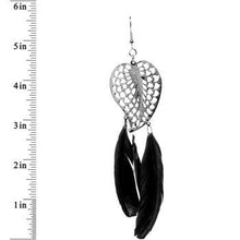 Load image into Gallery viewer, Native Nature Feather and Leaf Drop Earrings
