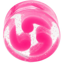 Load image into Gallery viewer, 5/8 Pink Quotation Symbol Saddle Plug
