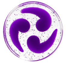 Load image into Gallery viewer, 9/16 Purple Quotation Symbol Saddle Plug
