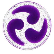 Load image into Gallery viewer, 18mm Purple Quotation Symbol Saddle Plug

