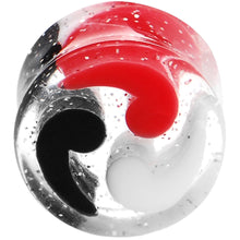 Load image into Gallery viewer, 1/2 Black Red White Quotation Symbol Saddle Plug
