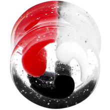 Load image into Gallery viewer, 9/16 Black Red White Quotation Symbol Saddle Plug
