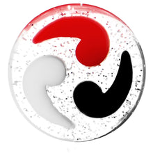 Load image into Gallery viewer, 5/8 Black Red White Quotation Symbol Saddle Plug
