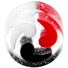 Load image into Gallery viewer, 5/8 Black Red White Quotation Symbol Saddle Plug
