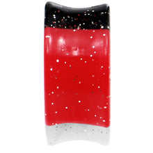 Load image into Gallery viewer, 20mm Black Red White Quotation Symbol Saddle Plug
