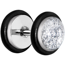 Load image into Gallery viewer, Clear Super Glitter Luxe Cheater Plug
