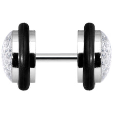 Load image into Gallery viewer, Clear Super Glitter Luxe Cheater Plug
