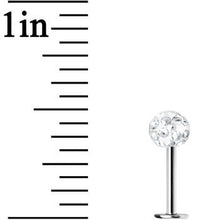 Load image into Gallery viewer, 16G 4mm Clear Crystal Ferido Monroe
