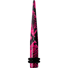 Load image into Gallery viewer, 4G Pink Snake Skin Acrylic Taper

