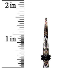 Load image into Gallery viewer, 6G Blushing Snake Skin Acrylic Taper
