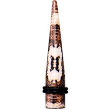 Load image into Gallery viewer, 00G Blushing Snake Skin Acrylic Taper
