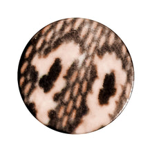 Load image into Gallery viewer, 8G Blushing Snake Skin Acrylic Saddle Plug
