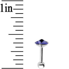 Load image into Gallery viewer, Tanzanite 5mm Gem Cartilage Tragus Earring
