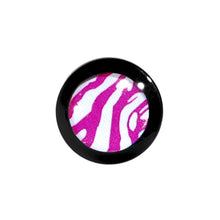Load image into Gallery viewer, 4G Acrylic Pink White Zebra Saddle Plug
