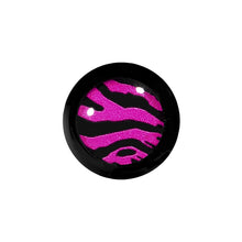 Load image into Gallery viewer, 2G Acrylic Pink Black Zebra Saddle Plug
