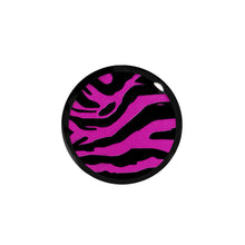Load image into Gallery viewer, 5/8 Acrylic Pink Black Zebra Saddle Plug
