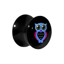 Load image into Gallery viewer, 5/8 Acrylic Heart Owl Saddle Plug
