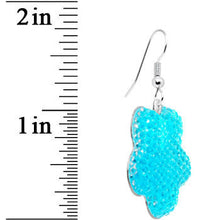 Load image into Gallery viewer, Chic Blue Flower Dangle Earrings
