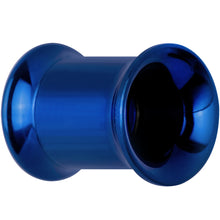 Load image into Gallery viewer, 00G Royal Blue Anodized Titanium Steel Internally Threaded Screw Fit Plug Set
