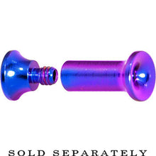 Load image into Gallery viewer, 8G Purple Anodized Titanium Screw Fit Tunnel
