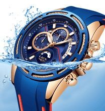 Load image into Gallery viewer, Men's Waterproof Modern Watch With Rubber Straps Multifunction Watches Unique Design Perfect Gift
