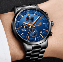 Load image into Gallery viewer, Men's Waterproof  Watch With Chronometers And Date Display Unique Design Perfect Gift
