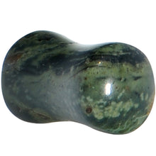Load image into Gallery viewer, 2G Green Eye Jasper Natural Stone Saddle Plug
