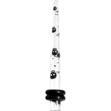 Load image into Gallery viewer, 8G Clear Acrylic Glitter Black Skull Confetti Taper
