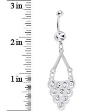 Load image into Gallery viewer, Crystalline Gem Lavish Lace Cascade Dangle Belly Ring

