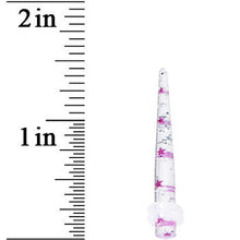 Load image into Gallery viewer, 6G Clear Acrylic Glitter Purple Star Confetti Taper
