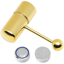 Load image into Gallery viewer, Gold Titanium LIX Vibrator Tongue Ring

