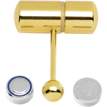 Load image into Gallery viewer, Gold Titanium LIX Vibrator Tongue Ring
