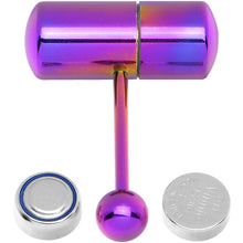 Load image into Gallery viewer, Purple Titanium LIX Vibrator Tongue Ring
