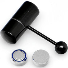 Load image into Gallery viewer, Black Titanium LIX Vibrator Tongue Ring
