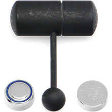 Load image into Gallery viewer, Matte Black Titanium LIX Vibrator Tongue Ring
