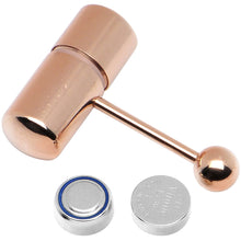 Load image into Gallery viewer, Rose Gold Titanium LIX Vibrator Tongue Ring
