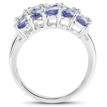 Load image into Gallery viewer, 3.75 Carat Genuine Tanzanite .925 Sterling Silver Ring
