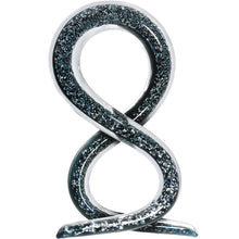 Load image into Gallery viewer, 4G Silver Dichroic Glass Double Twist Taper
