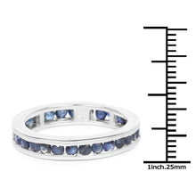 Load image into Gallery viewer, 2.00 Carat Genuine Blue Sapphire .925 Sterling Silver Ring
