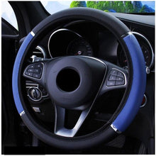 Load image into Gallery viewer, 38CM Car Steering Wheel Cover Auto Steering Wheel Braid On The Steering Wheel Cover Case Steering Wheel Cover Universal Microfiber Leather Viscose Breathable Anti-Slip Universal Genuine Leather Auto Car Steering Wheel Cover Car Accessories
