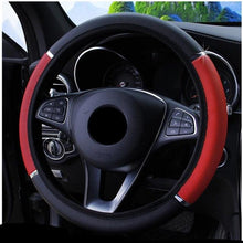 Load image into Gallery viewer, 38CM Car Steering Wheel Cover Auto Steering Wheel Braid On The Steering Wheel Cover Case Steering Wheel Cover Universal Microfiber Leather Viscose Breathable Anti-Slip Universal Genuine Leather Auto Car Steering Wheel Cover Car Accessories
